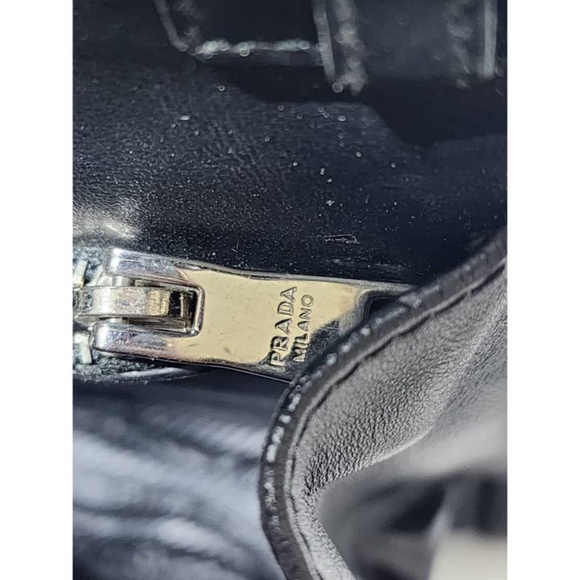 Authentic PRADA City Calfskin Saffiano Racing Logo Elektra Shoulder Bag Fushia - Picture 14 of 16